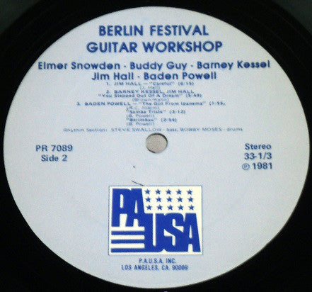 Various : Berlin Festival Guitar Workshop (LP, Album)