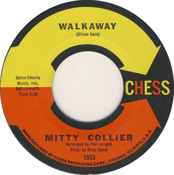 Mitty Collier : Sharing You / Walk Away (7", Single)