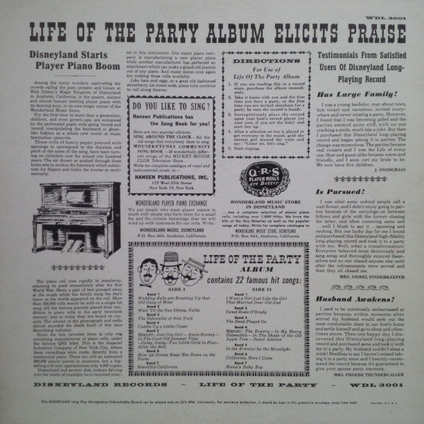 No Artist : You Too Can Be the Life of the Party (LP, Album, Mono)