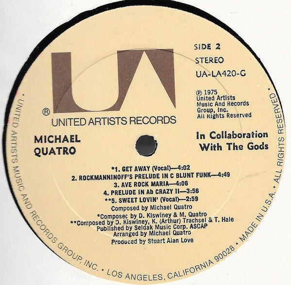 Michael Quatro : In Collaboration With The Gods (LP, Album)