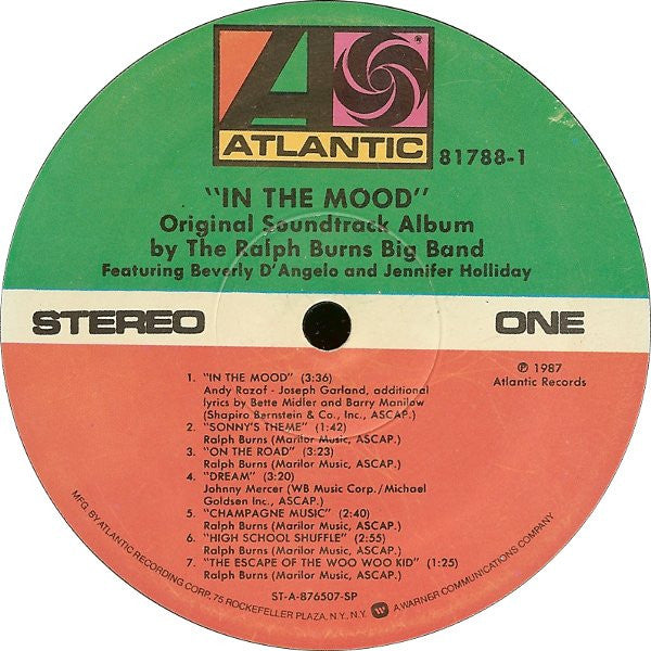 Ralph Burns And His Orchestra Featuring Beverly D'Angelo And Jennifer Holliday : "In The Mood" Original Soundtrack Album (LP, Album)