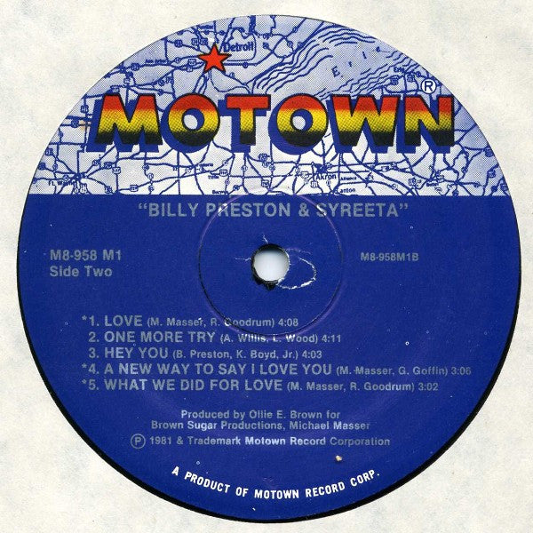 Billy Preston & Syreeta : Billy Preston & Syreeta (LP, Album)