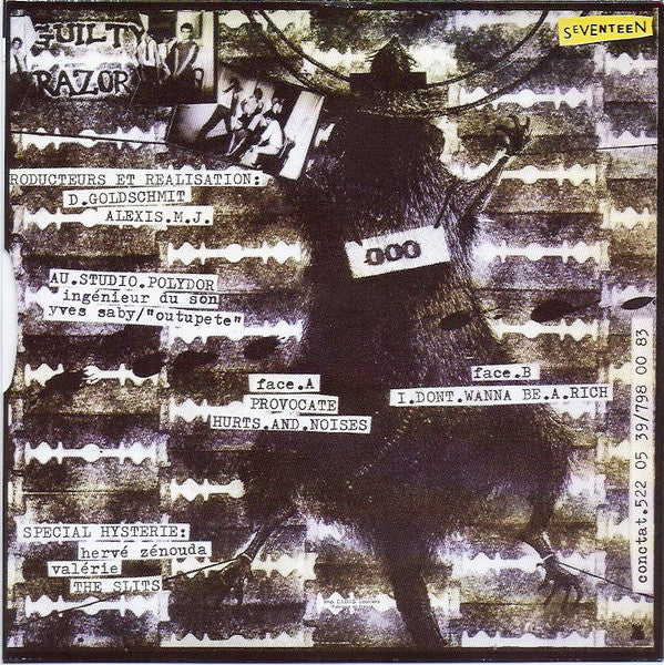 Guilty Razors : I Don't Wanna Be A Rich (7", Ltd, RE, Whi)