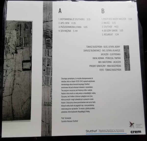 Tomasz Budzyński, Jacaszek, Dariusz Budkiewicz, Rafał Nowak : Stutthof Apel Cieni (LP, Album, Ltd, Num)