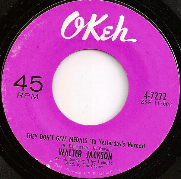 Walter Jackson : Speak Her Name (7", Single, Styrene)