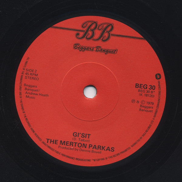 The Merton Parkas : Give It To Me Now (7")