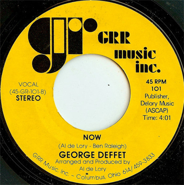 George Deffet : New York State Of Mind (7", Styrene)