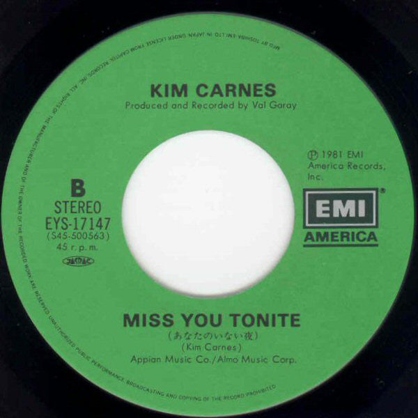 Kim Carnes : Bette Davis Eyes (7", Single)