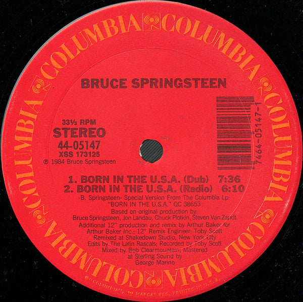 Bruce Springsteen : Born In The U.S.A. (12", Single)