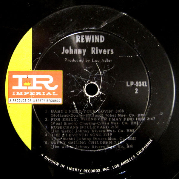 Johnny Rivers : Rewind (LP, Album, Mono)