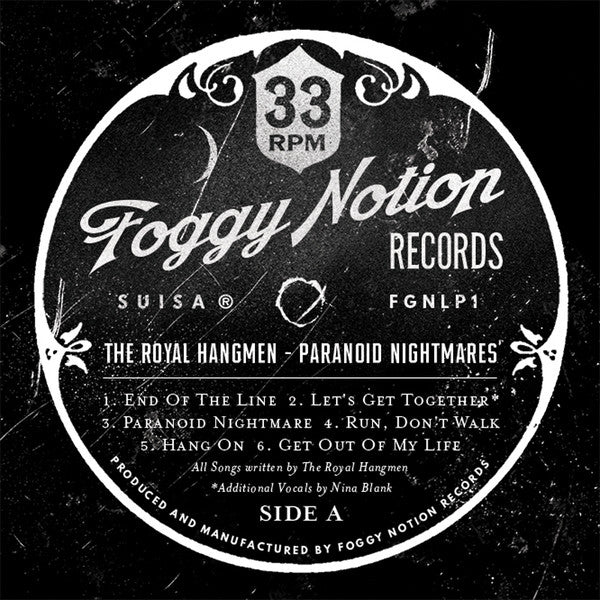 The Royal Hangmen : Paranoid Nightmares (LP, Album)