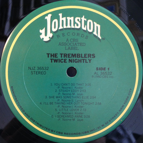 The Tremblers : Twice Nightly (LP, Album, San)