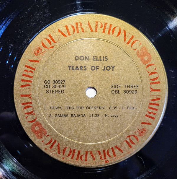 Don Ellis : Tears Of Joy (2xLP, Album, Quad, Gat)