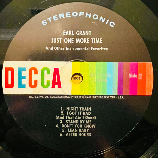 Earl Grant : Just One More Time And Other Instrumental Favorites (LP, Album)
