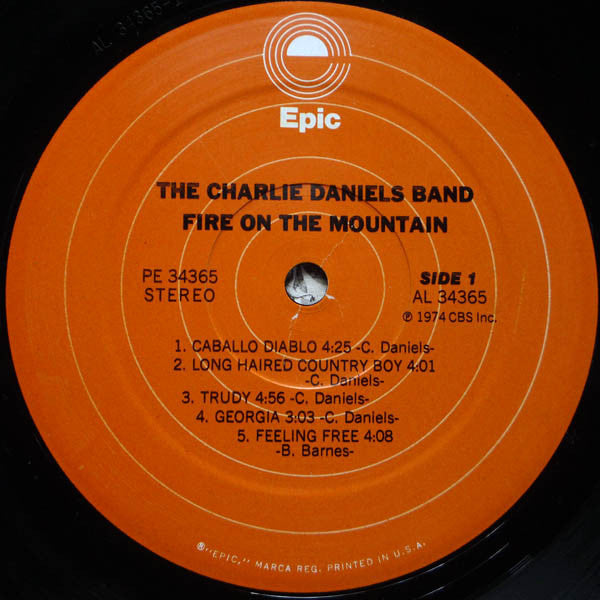 The Charlie Daniels Band : Fire On The Mountain (LP, Album, RE, Pla)