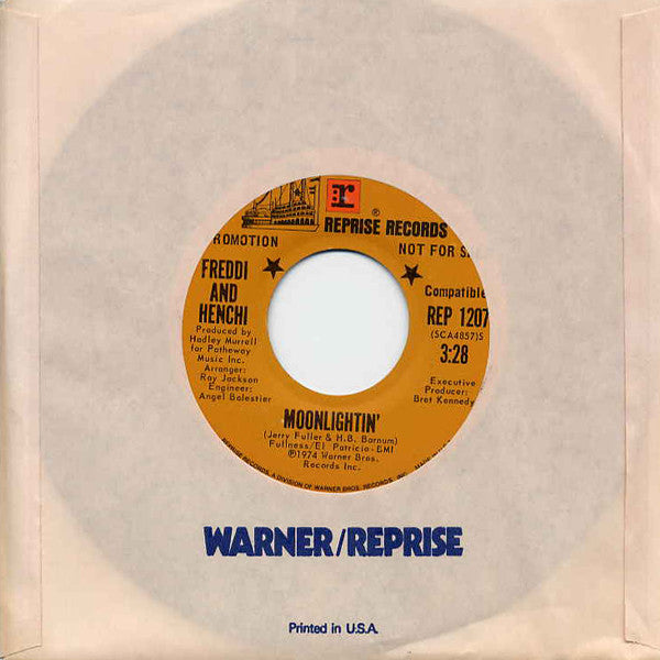 Freddi And Henchi* : Mr. Funky / Moonlightin' (7", Promo)