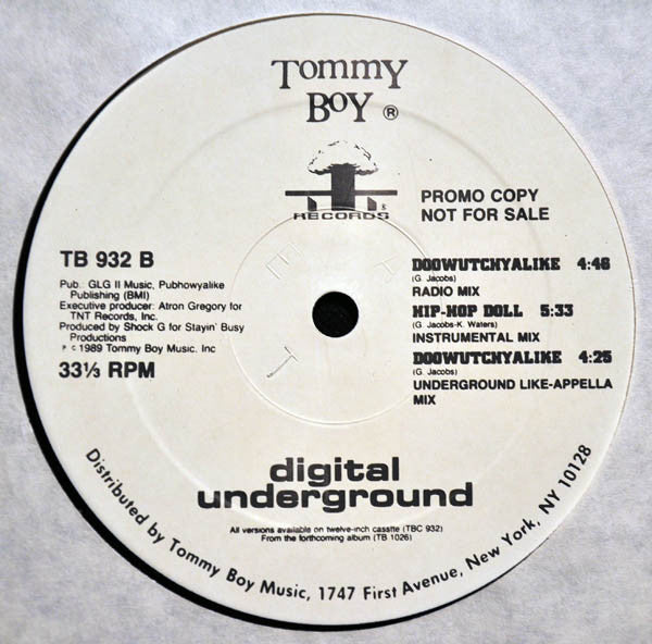 Digital Underground : Doowutchyalike (12", Promo, Whi)