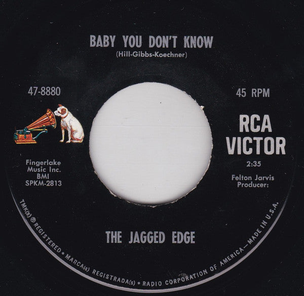 The Jagged Edge (3) : Deep Inside / Baby You Don't Know (7", Single, Hol)