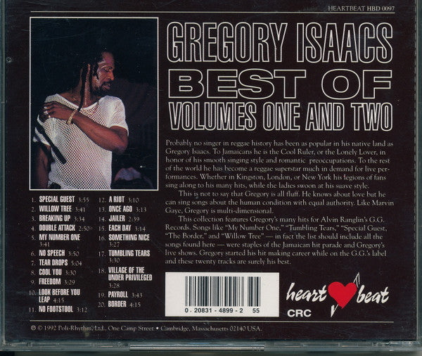 Gregory Isaacs : Best Of Volumes One And Two (CD, Comp, Club)