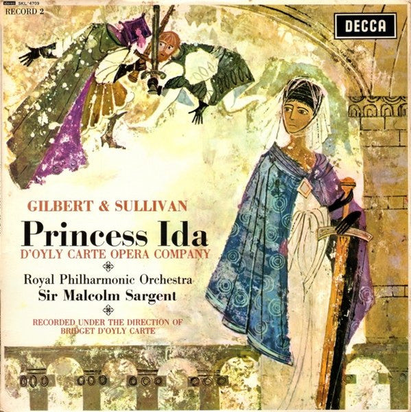 Gilbert & Sullivan, D'Oyly Carte Opera Company, Royal Philharmonic Orchestra, Sir Malcolm Sargent : Princess Ida (2xLP, Album)