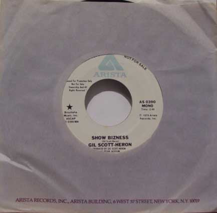 Gil Scott-Heron : Show Bizness (7", Single, Mono, Promo)