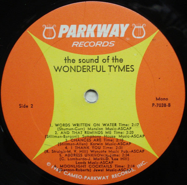 The Tymes : The Sound Of The Wonderful Tymes (LP, Album, Mono)
