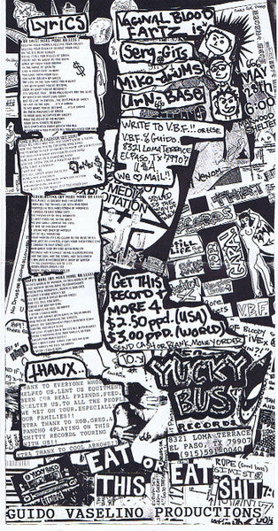 Vaginal Blood Farts : MTV Is Killing Underground Music Boycott This Media Exploitation - VxBxFx E.P. (7", EP, Num)