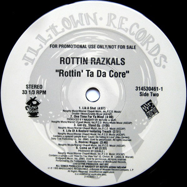 Rottin Razkals : Rottin Ta Da Core (LP, Album, Promo)