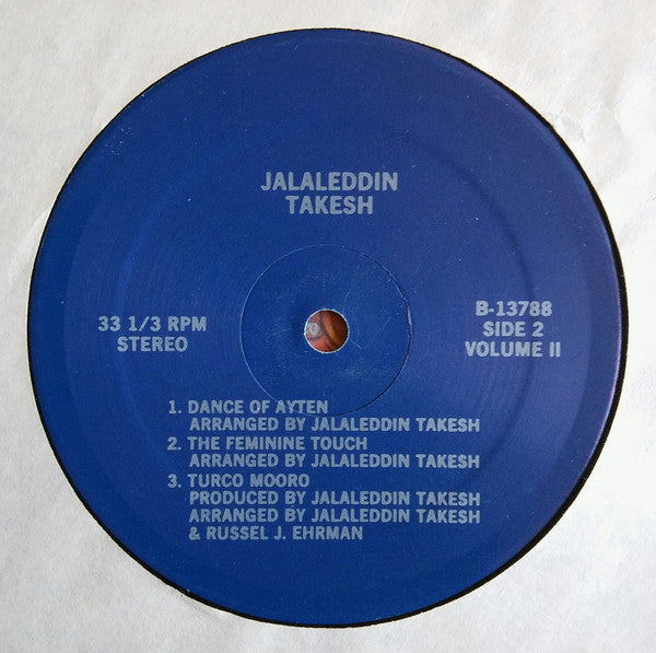 Jalaleddin Takesh : Jalaleddin Presents Bellydance Music Vol. II (LP, Album)