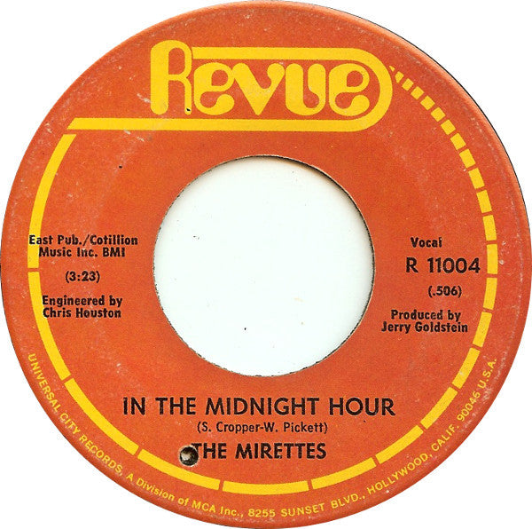 The Mirettes : In The Midnight Hour / To Love Somebody (7", Single)
