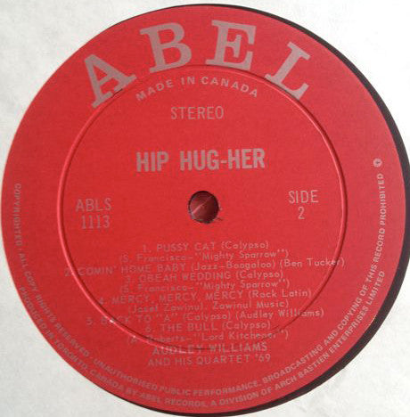 Audley Williams : Hip Hug-Her (LP, Album)