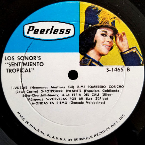 Los Sonor's : Sentimiento Tropical (LP, Album)