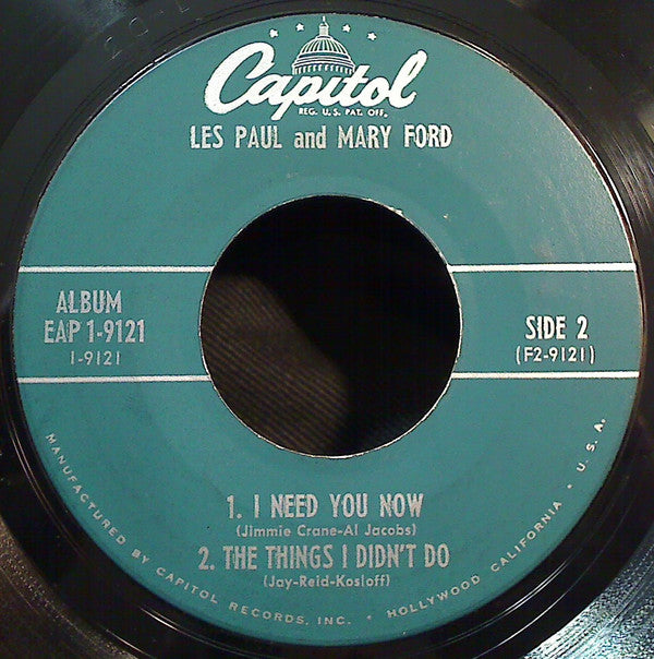 Les Paul And Mary Ford* : Les Paul And Mary Ford (7", EP, Scr)
