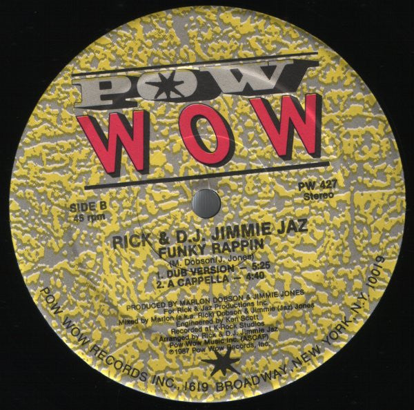 Rick & D.J. Jimmie Jaz : Funky Rappin' (12")