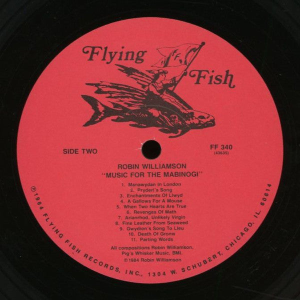 Robin Williamson : Music For The Mabinogi = Cerddoriaeth Ar Gyfer Y Mabinogi (LP, Album)
