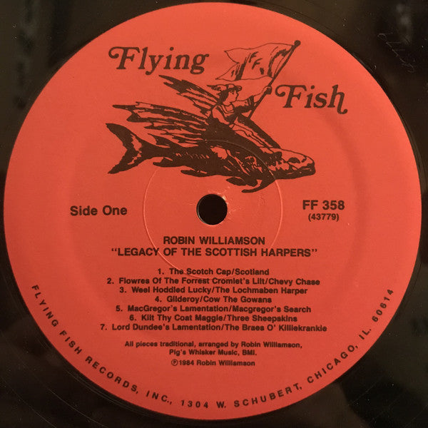 Robin Williamson : Legacy Of The Scottish Harpers (LP, Album)