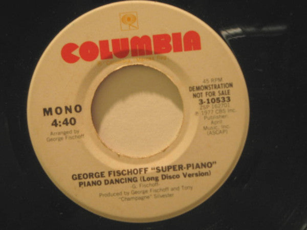 George Fischoff : Piano Dancing (Long Disco Version) (7", Promo)
