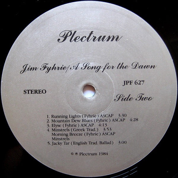 Jim Fyhrie : A Song For The Dawn (LP, Album)