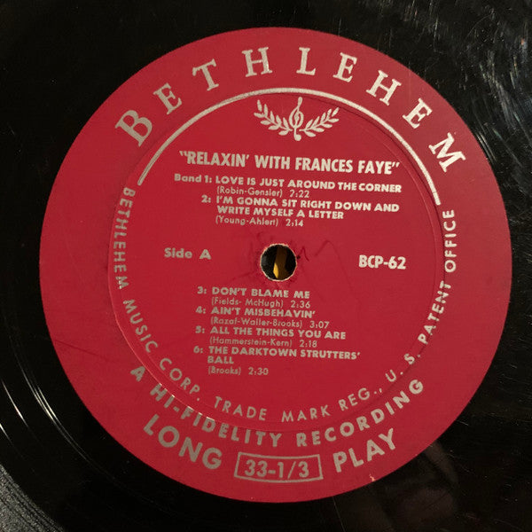 Frances Faye : Relaxin With Frances Faye (LP, Album)
