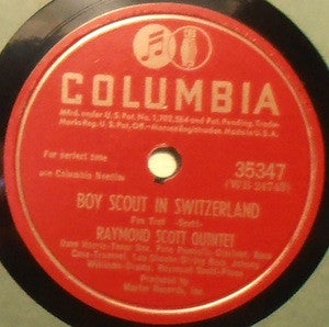 Raymond Scott Quintet : In An Eighteenth Century Drawing Room / Boy Scout In Switzerland (Shellac, 10", RE)