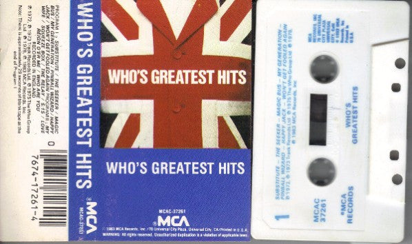 The Who : Greatest Hits (Cass, Comp)