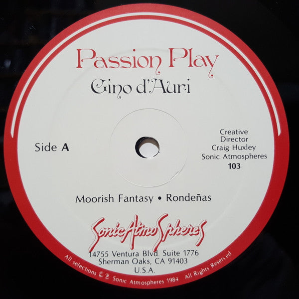 Gino D'Auri : Passion Play (LP)