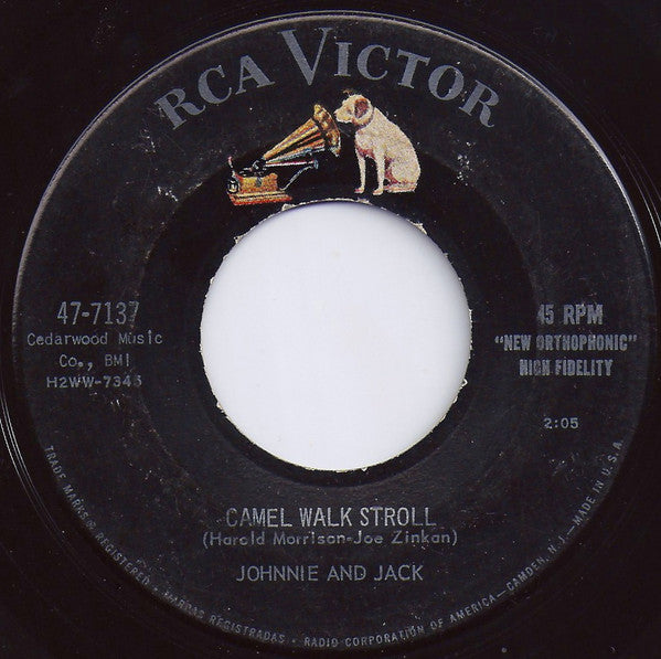 Johnnie And Jack : Camel Walk Stroll (7", Single)