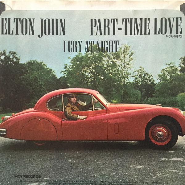 Elton John : Part-Time Love (7", Promo, Glo)