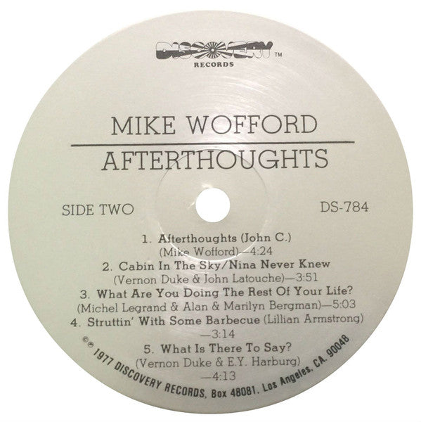 Mike Wofford : Afterthoughts (LP, Album)