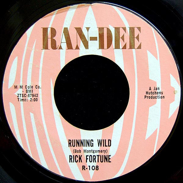 Rick Fortune : Sand In My Hair / Running Wild (7", Single)