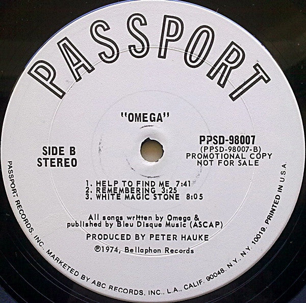 Omega (5) : Omega (LP, Comp, Promo)