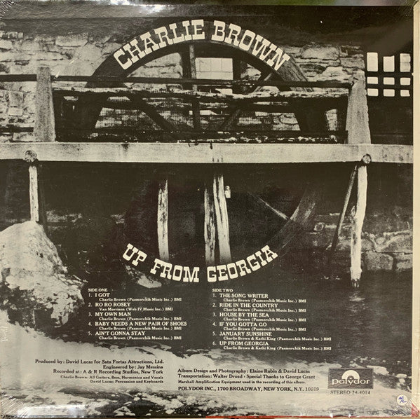 Charlie Brown (7) : Up From Georgia (LP, Album, Mon)