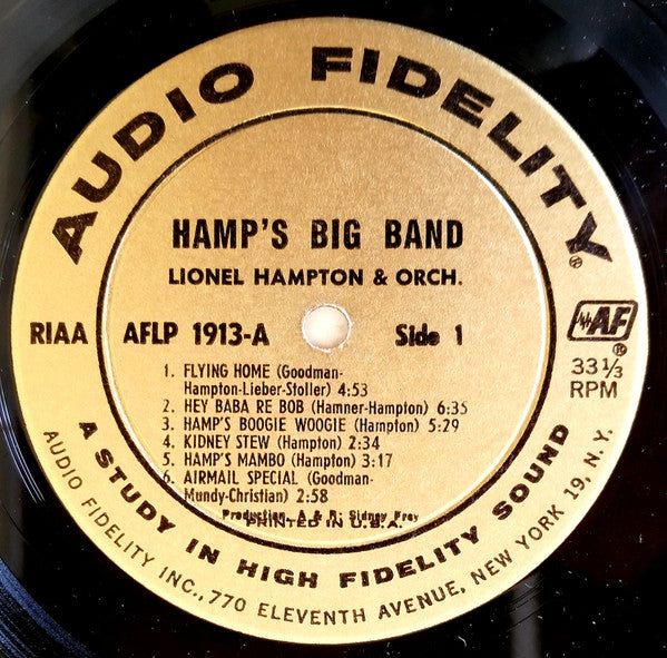 Lionel Hampton And His Orchestra : Hamp's Big Band (LP, Album, Mono, Lam)