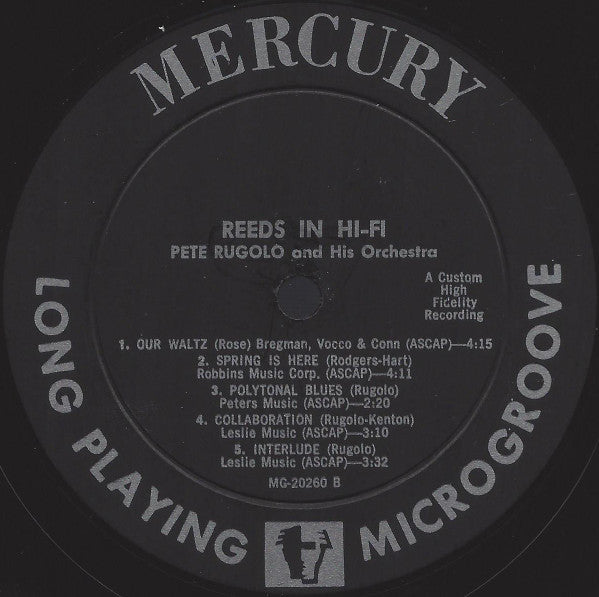Pete Rugolo And His Orchestra* : An Adventure In Sound - Reeds In Hi-Fi (LP, Album, Mono)
